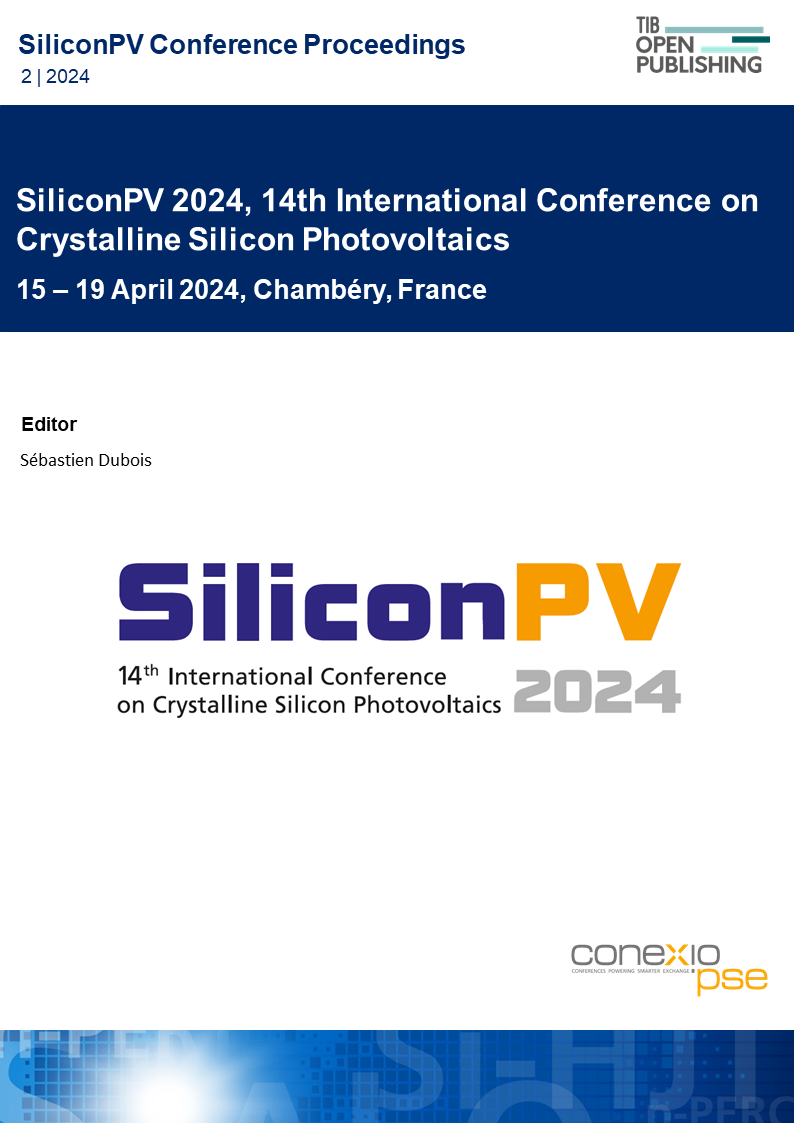 Cover proceedings SiliconPV conference 2024